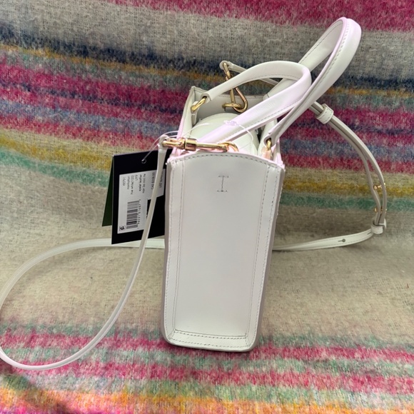 Kate Spade Eyelet Mini Tote Perforated Floral White - Picture 4 of 7